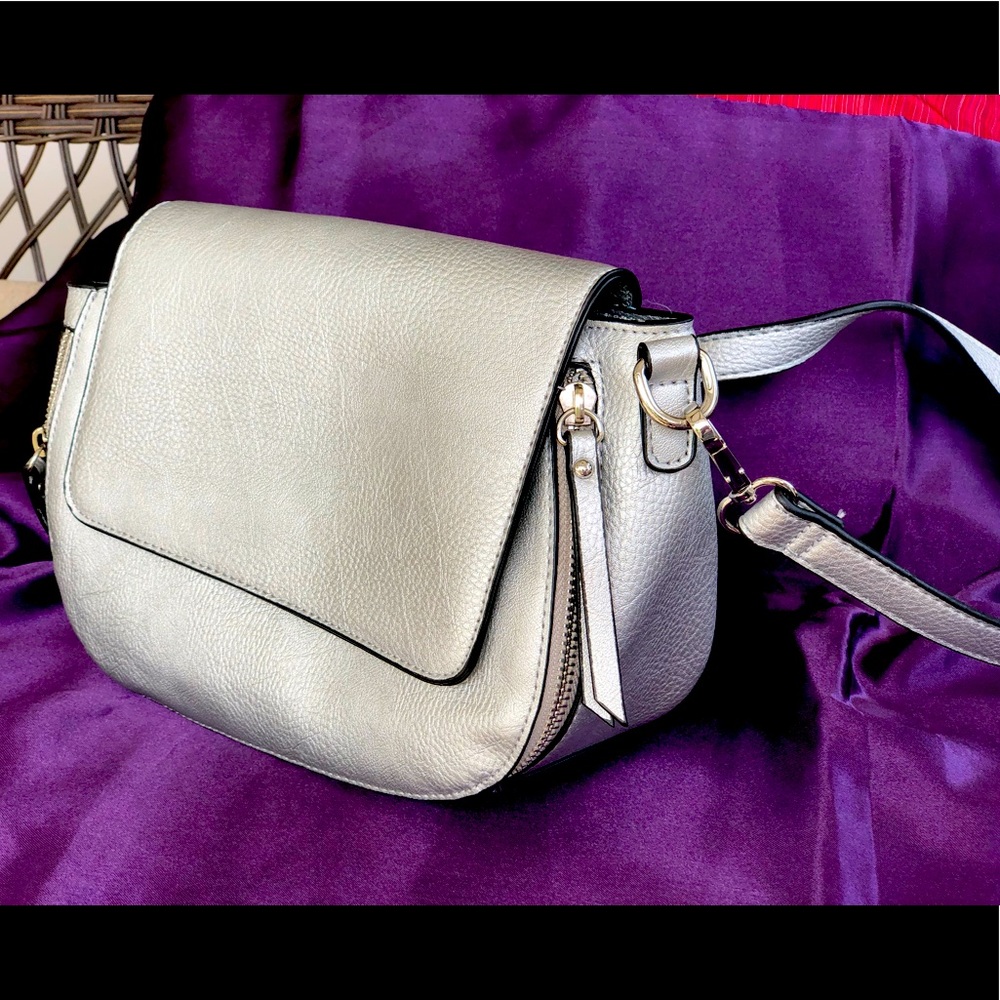 A New Day Silver Crossbody Bag